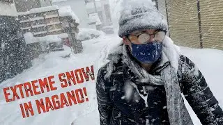Japan Travel - Nagano Snowstorm - Nozawa Onsen Fire Festival [4K]