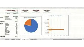 Income and Expense Tracker #Simple #customisable #easytouse  #MonthlyTracker #excel #exceltemplate