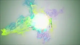 Intro Logo Animation Space smoke effect