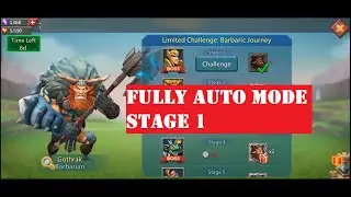 FULLY AUTO MODE USING F2P HEROES: BARBARIAN (GOTHRAK) STAGE 1: 100% F2P ACCOUNT