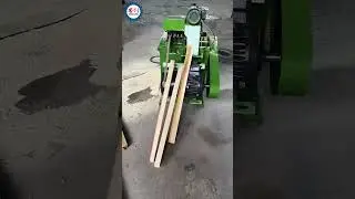 Mini Multi Blade Rip Saw Cutting Wooden Boards into Strips #machine #automobile