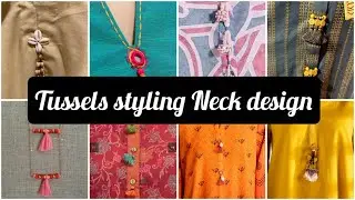 Latest Tassel neck Designs 2025/Tassel Designs/Summer dresses 2025