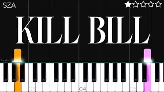 SZA- Kill Bill | EASY Piano Tutorial