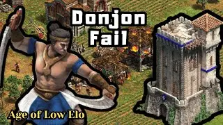 The Failed Donjon Rush (Low Elo Casting) | Age of Empires 2