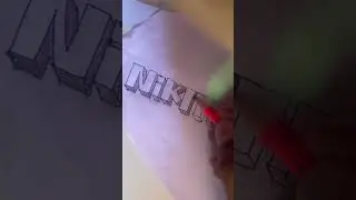 Name art text design #design #art #style #drawing #text #nikita #3d #music #vralvideo #shorts