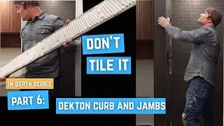 How to build a shower |  Part 6:  shower curb and jambs