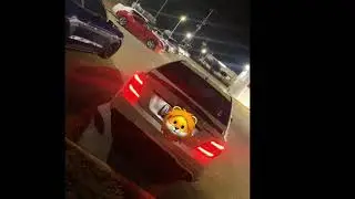 C63 shooting flames