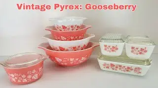 Vintage 1950s PYREX Pink Gooseberry Collection