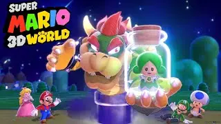 jugando supero mario 3d world mundo arcoiris  de la galaxia