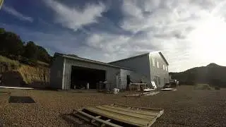 Changed out original garage metal siding to match the new house