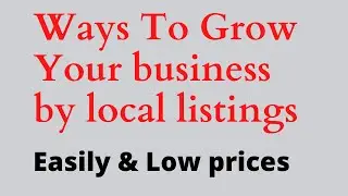 Benefits of signing up for local business listings.