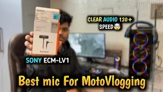 Best Mic For MotoVlogging😍 || Best GoPro MotoVlogging Mic😍 || Sony ECM-LV1 Review💥