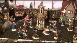 Ruth Vickers Displays her Department 56 Dickens' Village in her home