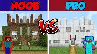 Noob Dirt House vs Pro Master House in #Minecraft