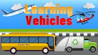 Street Vehicles Names and Sounds Collection  Police Car, Ambulance, Airplane, Car | Ninan Learning