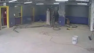 Captain's Blog 4 3 2015 Front Office South Half Floor Grinding Timelapse