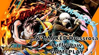 6* Star MAXED Dressrosa Luffy SS League Gameplay 1 | One Piece Bounty Rush