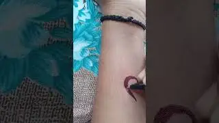 how to make tribal tattoo with black pen/simple tribe tattoo #shorts #youtube #treding #viral #2023