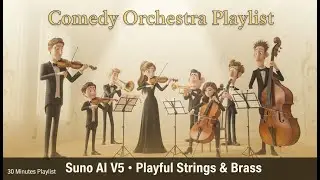 Suno AI V5 &ndash; 30 Minutes | Cinematic / Comedy / Strings | [No Copyright Free Background Music]