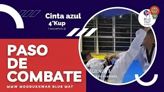 Pasos de Combate para Cinta Azul Avanzada Moo Duk Kwan Taekwondo Secuencia 3 #BlueMatAcademy
