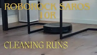 Roborock Saros 10R - cleaning runs - vacuuming only & mopping only