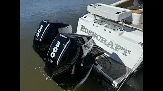 Edencraft on water day, with 30+ knot winds