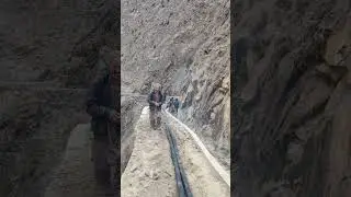 Dangerous Mountain Water Channel | 2500ft Bayes Water Project Budalas Nagar #shorts