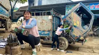 Restart the truck and restore the rusty old vehicle of the genius girl.