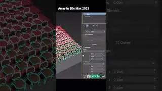 Array in 3Ds Max 2023 #3dsmax #render #architecture #autodesk  Youtube:https://tinyurl.com/5fdbx8fe