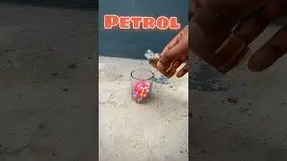 Experiment Science | Thermocol Ball Vs Petrol | #shorts #youtubeshorts #scienceexperiment