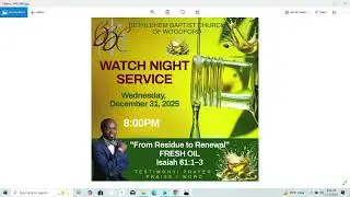 Bethlehem Baptist Church of Woodford, North, SC's Live broadcast