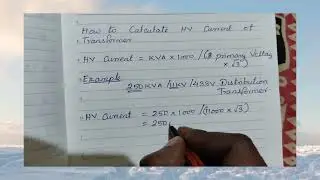How to Calculate HV Current for Transformer