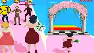 Bride Rush! 🌹🤵👰🏿💐 All levels gameplay Android games #shorts
