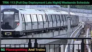[Christmas Day] SMRT Trainspotting At EW4 Tanah Merah [Sight From The New Eastbound Platform A]