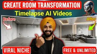How to Create Realistic Room Transformation Timelapse Videos with AI 🔥 | Step-by-Step
