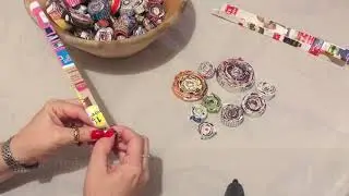 DIY Recycled Magazine Art    HD 720p