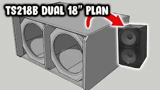 TS218B Plan Dual 18 Inches TW Series Speaker Box Design - Ultimate Bass Performance!