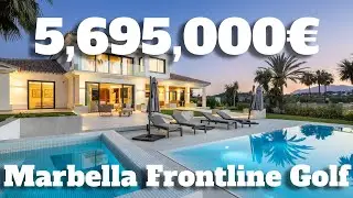 Frontline Golf Villa in Gated Complex Nueva Andalucia Marbella