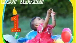 My baby first birthday invitation video