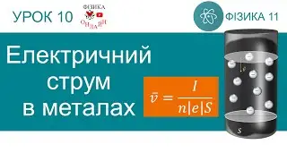 Фізика 11. Урок-презентація «Електричний струм в металах» + 6 задач
