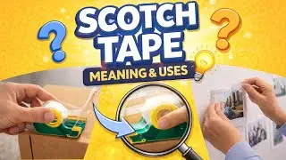Scotch Tape Meaning in English | Scotch Tape Definition & Examples | Pronex