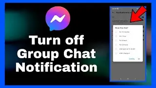 How To Turn Off Group Conversation Notifications Facebook Messenger