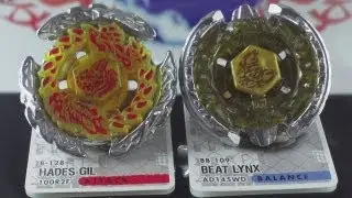 EPIC Battle Beat Lynx AD145WD VS Hades Gil 100R&sup2;F (Beyblade Metal Fury Hasbro) HD! AWESOME