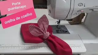 Como fazer Orelhinha de coelho em tecido | #Portaguardanapo Páscoa | Passo a Passo desde o molde