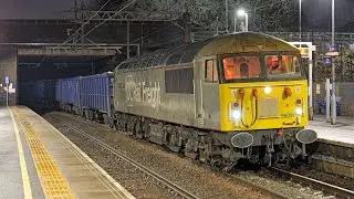 Railways 2023 &ndash; DCR 56091 train failure at Bryn (6M89 Middleton Towers to Ravenhead Sidings)