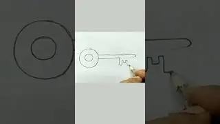 Key drawing easy | How to draw Key | start easy drawing #shorts