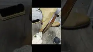 Detailed cleaning and polishing a pair of TAFT ankle boots. DIY