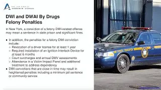 Felony DWI / DUI and DWAI Drugs Penalties in New York - NYC DWI / DUI Lawyer