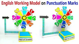 english working model on punctuation marks - diy - craftpiller - tlm | craftpiller @howtofunda