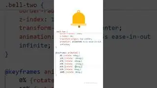 Animated Notification Bell Using HTML CSS | M.A Developer 